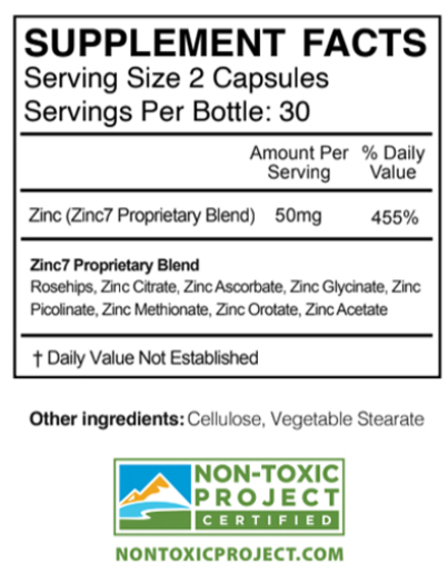 Zinc7-supplement-facts